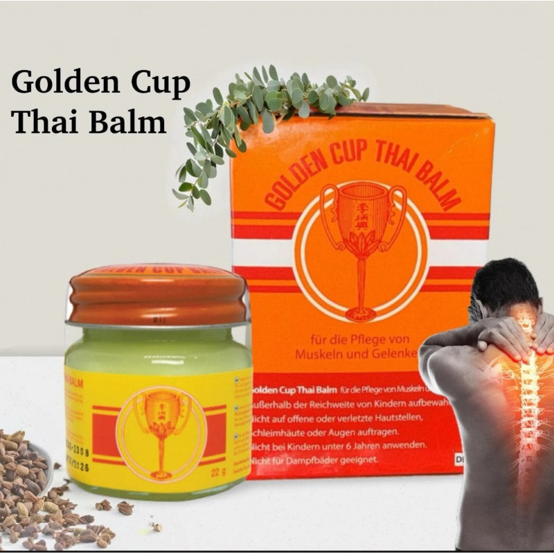 Golden Cup Thai Balm 22g – The Authentic Thai Jar